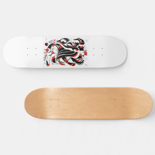 Red Buddha skateboard deck (Horizontaal)