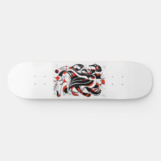 Red Buddha skateboard deck (Horizontaal)