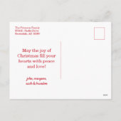 Red Buffalo Check 3 Foto Feestdagenkaart (Achterkant)