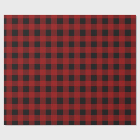 Red Buffalo Check Gingham Pattern Cadeaupapier (Vlak)