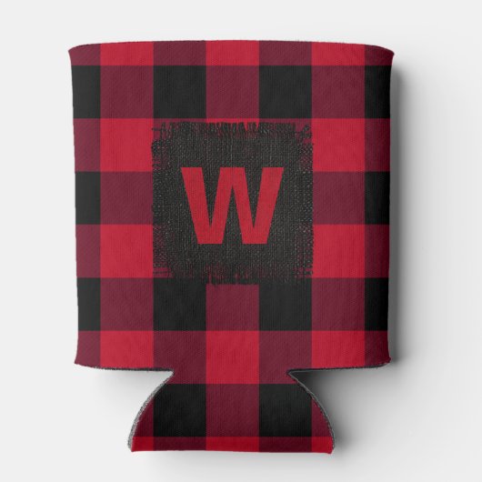 Red Buffalo Check Monogram Blikjeskoeler (Achterkant)