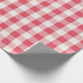 Red Buffalo Check Pset Holiday Patroon Cadeaupapier (Hoek)