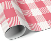 Red Buffalo Check Pset Holiday Patroon Cadeaupapier (Rol Hoek)