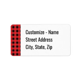 Red Buffalo Controleer mailing Etiket