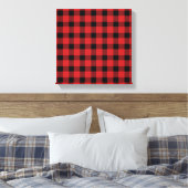 Red Buffalo Country Lumberjack Pset Canvas Afdruk (Insitu (Slaapkamer))