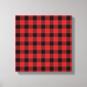 Red Buffalo Country Lumberjack Pset Canvas Afdruk