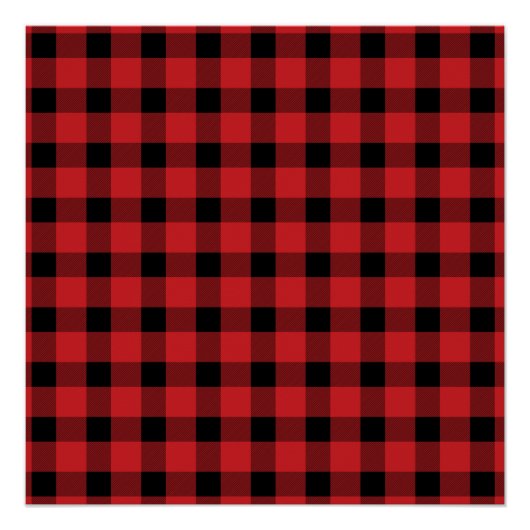 Red Buffalo Country Lumberjack Pset Perfect Poster (Voorkant)