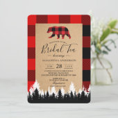 Red Buffalo  gespleten ambachtbridale thee Kaart (Staand voorkant)