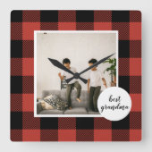 Red Buffalo heeft de beste grootmafoto gemaakt Vierkante Klok (Voorkant)