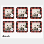 Red Buffalo heeft de beste grootmafoto gemaakt Vierkante Sticker (Vel)