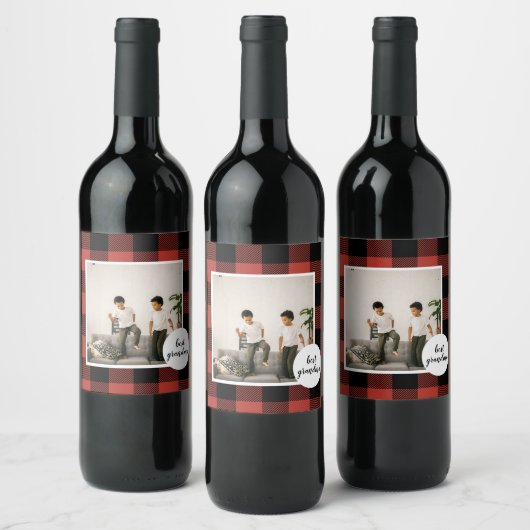 Red Buffalo heeft de beste grootmafoto gemaakt Wijn Etiket (Flessen)