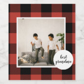 Red Buffalo heeft de beste grootmafoto gemaakt Wijn Etiket (Enkel label)