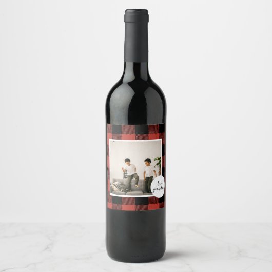 Red Buffalo heeft de beste grootmafoto gemaakt Wijn Etiket (Voorkant)