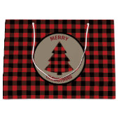 Red Buffalo met kerstboom - grote cadeautas (Voorkant)