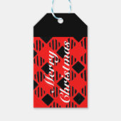 Red Buffalo met kerstcadeaus Label Cadeaulabel (Voorkant)