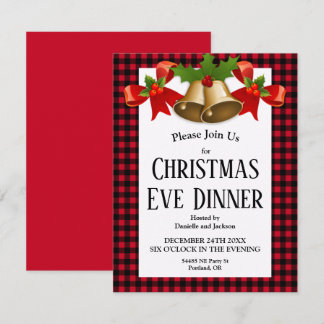Red Buffalo met kerstmis eten Kaart