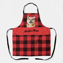 Red Buffalo Plaid and Akita Inu Dog Christmas Schort