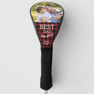 Red Buffalo Plaid Beste Papa door Par Custom Photo Golfheadcover