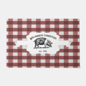 Red Buffalo Plaid Boerderij Deurmat (Voorkant)