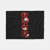 Red Buffalo Plaid Bruh Christmas Xmas Pajamas Boys Fleece Deken (Voorkant (Horizontaal))