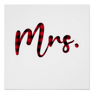 Red Buffalo Plaid Kerstmis bijpassende vrouwen shi Perfect Poster