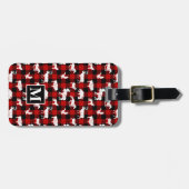 Red Buffalo Plaid Lumberjack Bagagelabel (Voorkant horizontaal)
