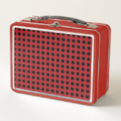 Red Buffalo Plaid Lunch Box voor Holiday Vibes (Voorkant)