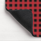 Red Buffalo Plaid Muismat voor Holiday Decor (Hoek)