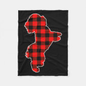 Red Buffalo Plaid Pajama Westie Christmas Dog Love Fleece Deken (Voorkant)