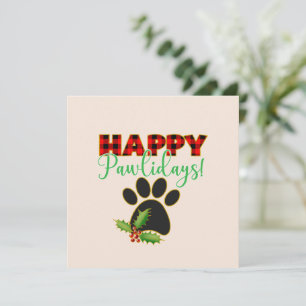 Red Buffalo Plaid Paw Print Kerst