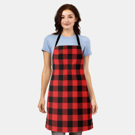 Red Buffalo plaid Schort