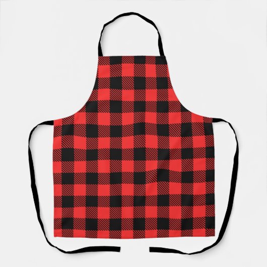 Red Buffalo plaid Schort (Voorkant)