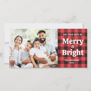 Red Buffalo Plaid Vrolijk en helder Foto