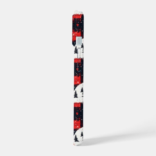 Red Buffalo Plaids Polar Beer iPhone 15 Case (Linkerkant)