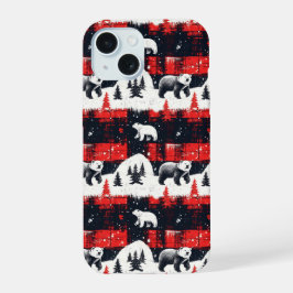 Red Buffalo Plaids Polar Beer iPhone 15 Case