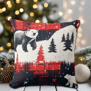 Red Buffalo Plaids Polar Beer Kussen