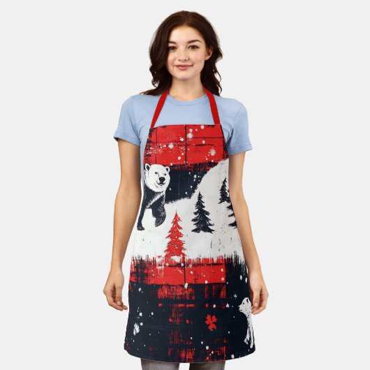 Red Buffalo Plaids Polar Beer Schort (Gedragen)