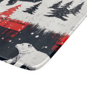 Red Buffalo Plaids Polar Beer Snijplank (Hoek)