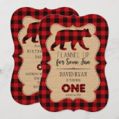 Red Buffalo Play Birthday ONE Custom Kaart (Voorkant / Achterkant)