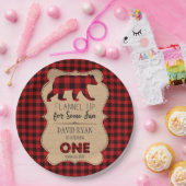 Red Buffalo Play Birthday ONE Custom Papieren Bordje (Feest)