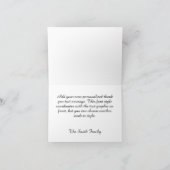 Red Buffalo Play Elegant Calligrafie Bedankkaart (Binnen)