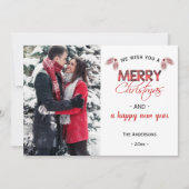 Red Buffalo Play | Moderne kerstfoto Feestdagenkaart (Voorkant)