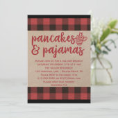 Red Buffalo Play Pancakes en Pajamas Party Kaart (Staand voorkant)