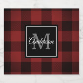 Red Buffalo Play | Persoonlijk Initiaal | Cadeau Bier Etiket (Enkel label)