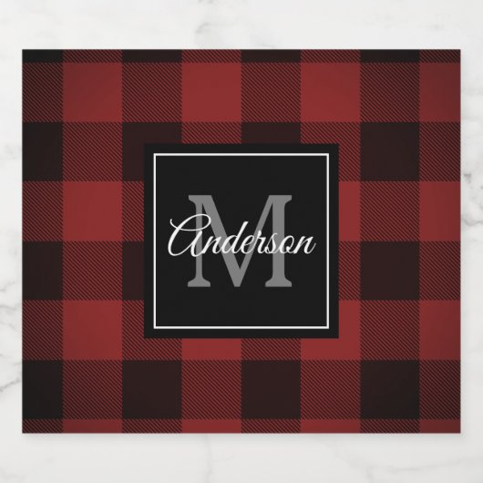 Red Buffalo Play | Persoonlijk Initiaal | Cadeau Bier Etiket (Enkel label)