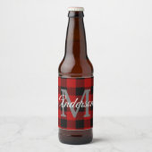 Red Buffalo Play | Persoonlijk Initiaal | Cadeau Bier Etiket (Voorkant)