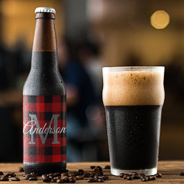 Red Buffalo Play | Persoonlijk Initiaal | Cadeau Bier Etiket