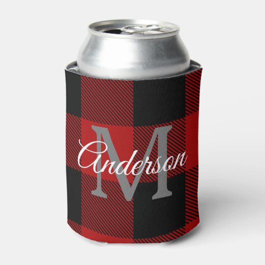 Red Buffalo Play | Persoonlijk Initiaal | Cadeau Blikjeskoeler (Blikje Voorkant)