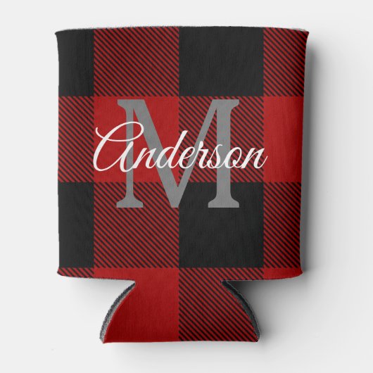 Red Buffalo Play | Persoonlijk Initiaal | Cadeau Blikjeskoeler (Voorkant)