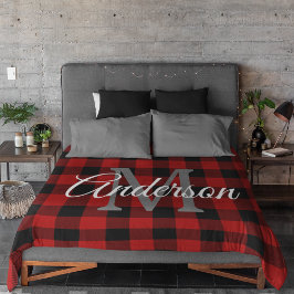 Red Buffalo Play | Persoonlijk Initiaal | Cadeau Fleece Deken